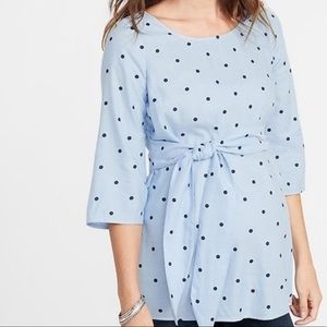 Maternity: Polka Dot Blouse